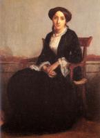 Bouguereau, William-Adolphe - Portrait of Genevieve Celine, eldest daughter of Adolphe Bouguereau